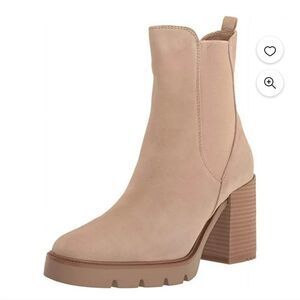 Sam Edelman Cream Heeled Boots